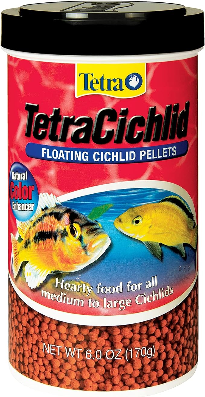 Tetra TetraCichlid Cichlid Flakes and Floating Cichlid Pellets Fish Food