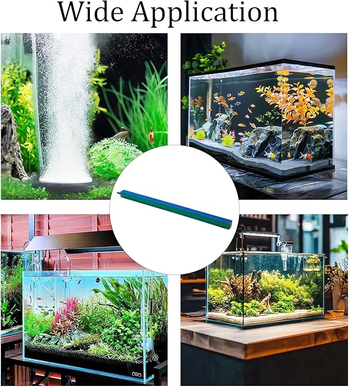 2PCS 12 Inch Aquarium Air Stone Bar, Fish Tank Bubble Diffuser Oxygen Release Bar for Air Pumps, Hydroponic Systems and Ponds