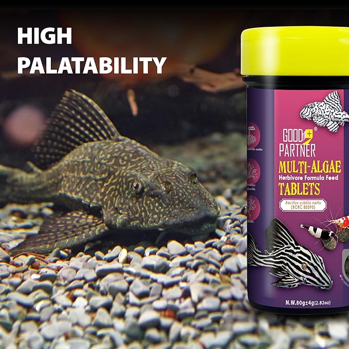 Purify Series for Algae Wafers Pleco Food, Spirulina Fish Food for Snails, Plecos, Algae Eaters and Bottom Feeders, Color Enhancing, All Natural Ingredients, 2.82oz (Pack of 2)