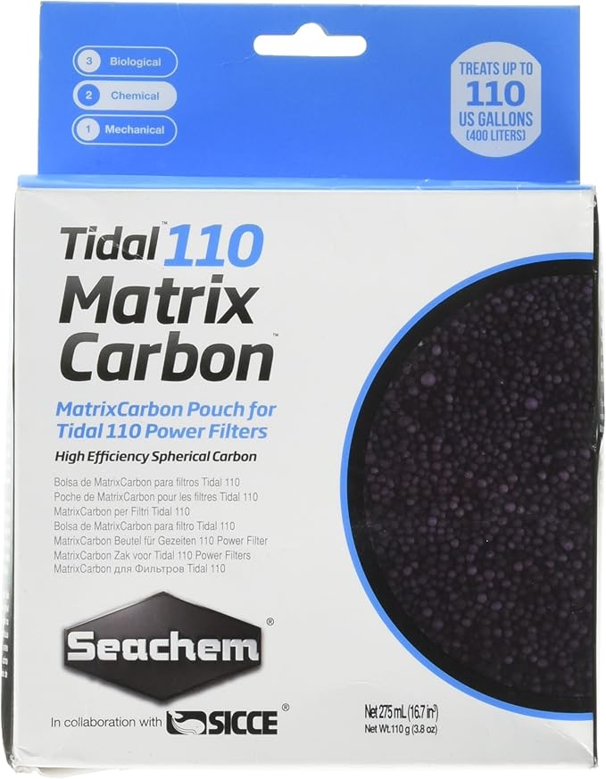 Seachem Matrix Carbon Tidal Filter - Activated Spherical Carbon Bead 110 ml