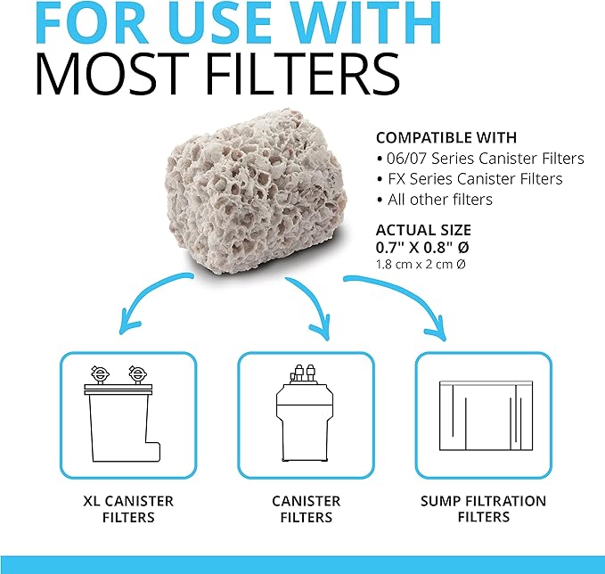 Fluval BIO-FX, Biological Aquarium Filter Media Suitable for Most Aquariums and Filters, 5 Liters (Pack of 2)