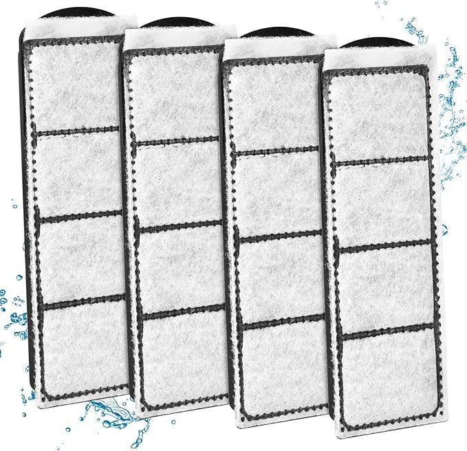 Aquarium Fish Tank Water Filter Cartridge Fit for Coralife Biocube Filter 14 16 29 32 Gallon Aquarium, Bio-Cube Filter Cartridge Dual-Action Filtration for Keeping Water Crystal Clear,4PCS
