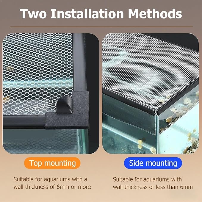 Terrarium Lid, Adjustable Magnetic Fish Tank Lid Net Cover, Aquarium Anti Jumping Mesh Hood Cover, Protect Reptiles from Escaping(30x20cm)
