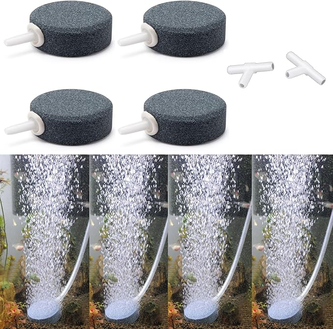 Wenshall 1.6 Inch Air Stone, Aquarium Air Stone, Air Stone for Fish Tank and Hydroponics Air Pump