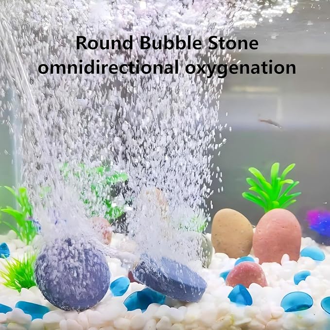 17ps Fish Tank Aquarium Aerator Pump Bubble Stone Accessories Set,6.5 feet Standard 1/5 Inch Aviation Tube, Air Pump Accessories with Air Stone, Check Valve, Suction Cup, Connector and Converter.