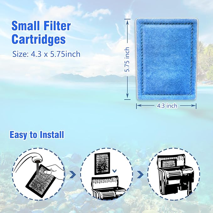 12-Pack Rite-Size B Aquarium Filter Cartridges for Marineland Penguin PRO Power Filters 100/125/175 & Original Penguin Power Filter 150