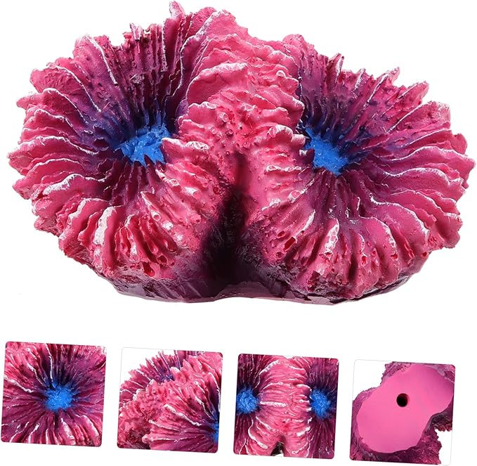 Angoily Simulated Coral Landscaping Coral Ornaments Aquarium Fish Tank Decor Aquarium Large Decorations Ornaments for Tank Resin Small Fish Tank Turtle Tank