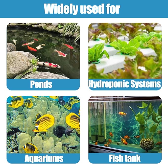 Hamiledyi 4.2 Inch Air Stone Disc Kit 6 Pieces Round Bubble Diffuser Fish Tank Bubbler with Suction Cups for Oxygenation in Fresh/Saltwater Tank, Ponds, Hydroponic as Decorative Airstone for Aquariums