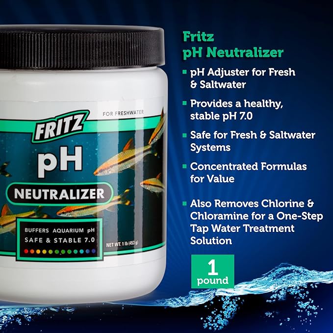 Fritz Aquatics 80285 Fritz pH Neutralizer for Fresh and Salt Water Aquariums, 1-LBS