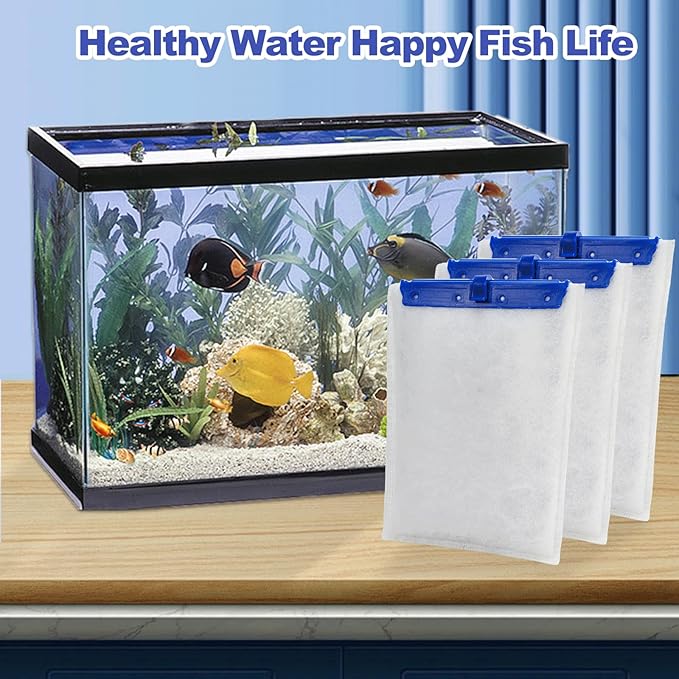 xbbwmrs 12-Pack Large Replacement Filter Cartridges Compatible with Tetra Whisper Bio-Bag Filters Large Aquarium Filter Cartridges for Whisper 20i/40i /IQ20/30/45/60 PF20/30/40/60 Power Filters