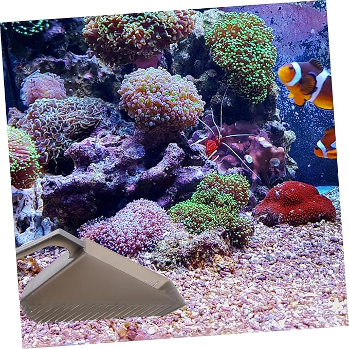 HANABASS Convenient Multi-Function Plastic Sand Shovel for Aquarium Cleaning Ergonomic Design for Tank Maintenance for Substrate and Sediment Removal