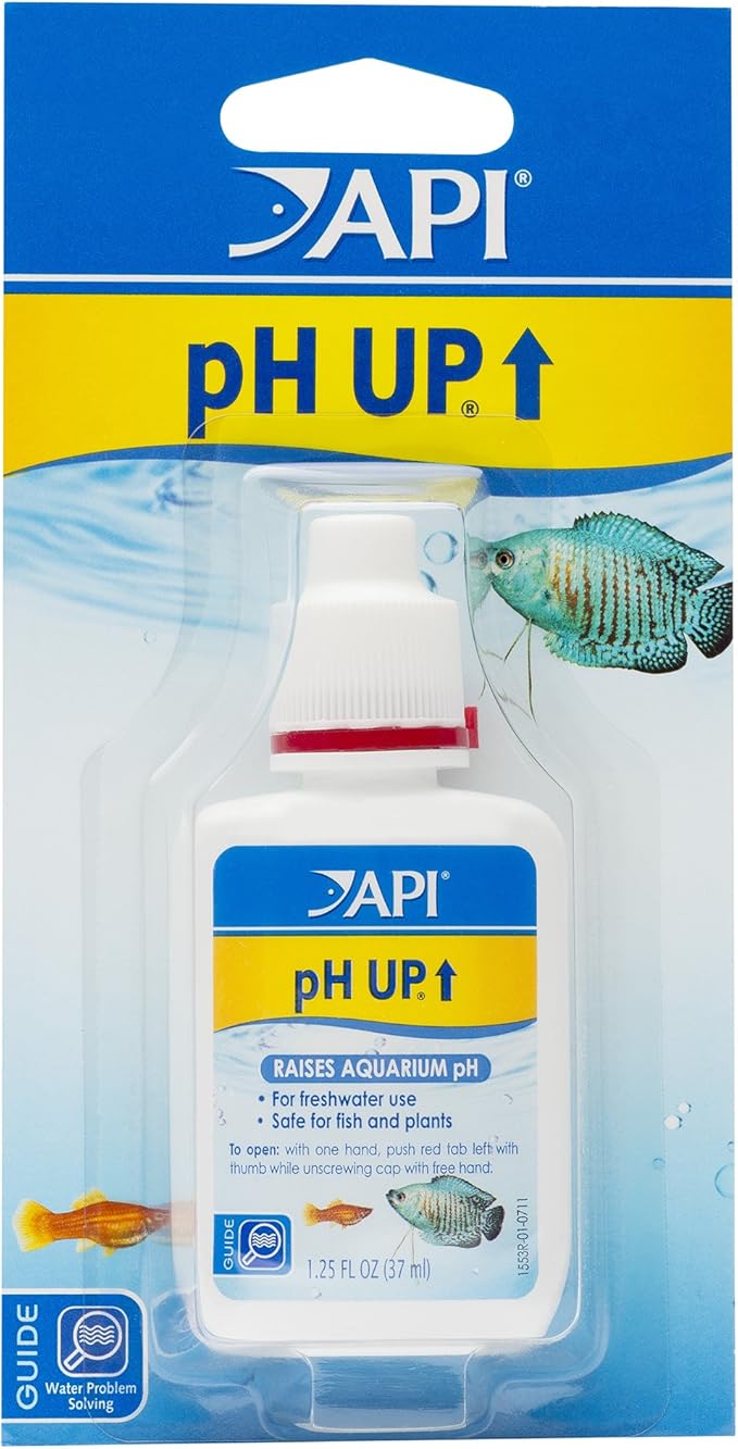 API pH UP Freshwater Aquarium Water pH Raising Solution 1.25-Ounce Bottle