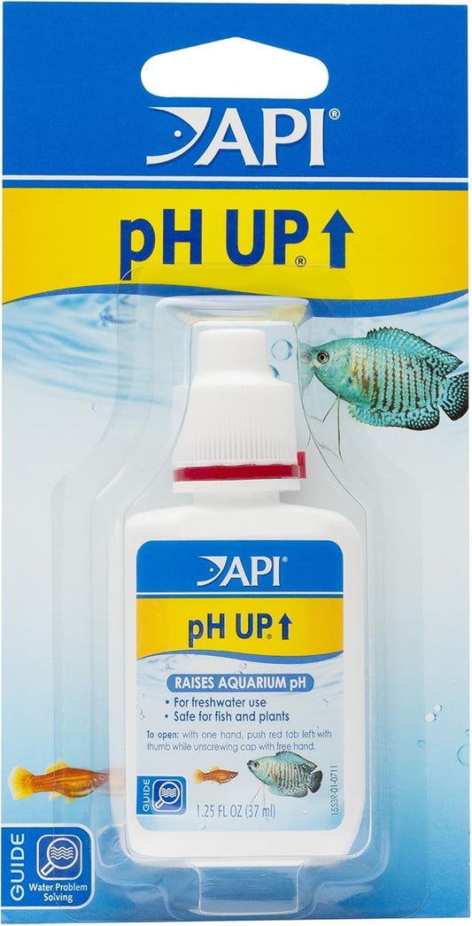 API pH UP Freshwater Aquarium Water pH Raising Solution 1.25-Ounce Bottle