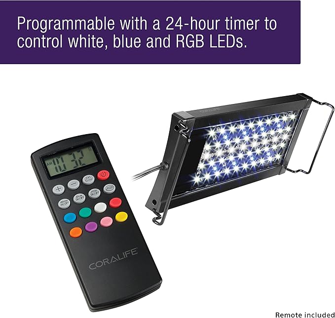 Coralife Aqualight Mini Aquarium LED Light Fixture 18 IN