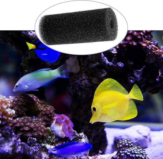 Delapan 5.9″ Pre-Filter Foam Replacement Sponge Filtration Kit for Pond Aquarium Fish Tank, 4 Pack
