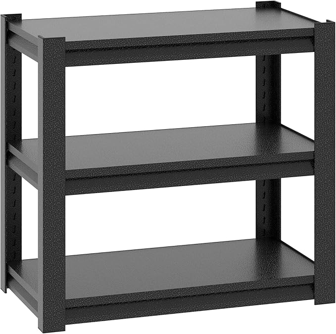 20-30 Gallon Fish Tank Stand - Metal Aquarium Stand, 34 "W x 18 "D x 31" H Adjustable Heavy Duty Reptile Tank Stand, Adjustable 3-Tier Fish Tank Rack Shelf for Home Office, Tank Not Included