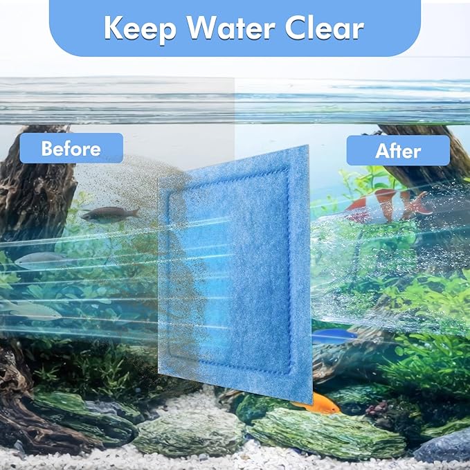 10 Pcs Aquarium Filter Cartridge Compatible with Aqua-Tech 20-40 & 30-60 Power Filters,Fish Tank Filters Replacement for Aqua Tech EZ-Change#3