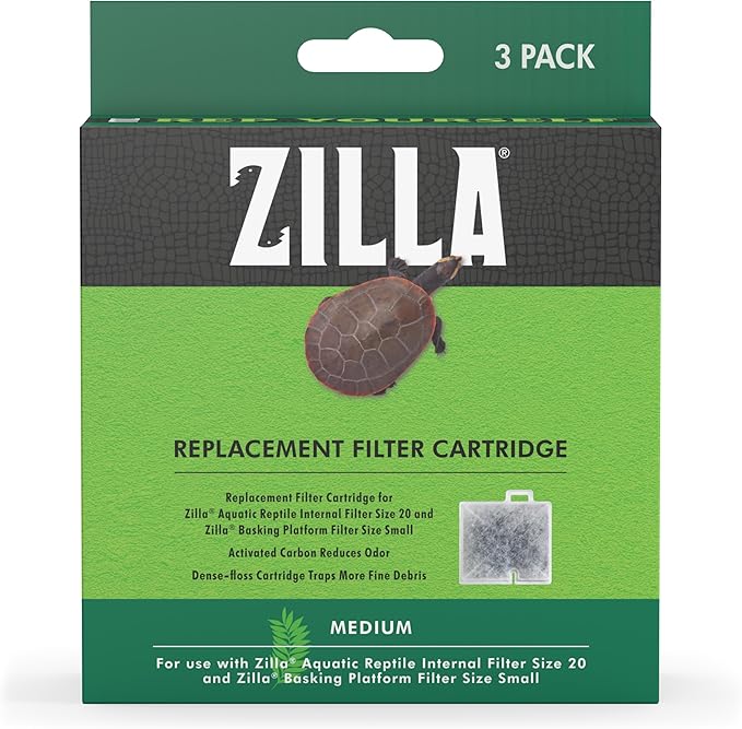 Zilla Replacement Filter Cartridges Medium, 3 Count ( Pack of 1)
