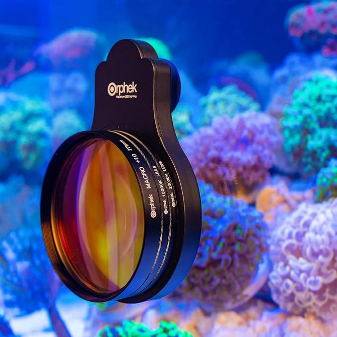 Orphek Omini 77mm Lens Kit for Aquariums and Cameras for Better Viewing and Photography