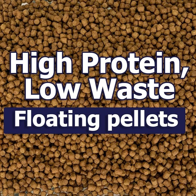 Natural Waterscapes Big Bass Blend Game Fish Food 20 lb | 5 mm Large Floating Pellets (20 lb)