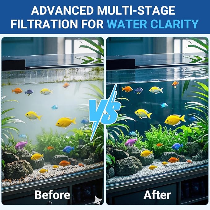 Canister Filter Maintenance Kit for Fluval 107 207 Canister Filter, Aquarium Filter Maintenance Kit 106 206 Pads