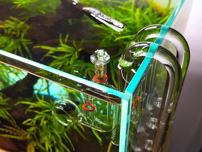Mini Lily Pipe Set Spin Outflow with Surface Skimmer and Inflow for Nano Long Shallow Tanks (17mm for 5/8'' i.d. (16/22mm) tubing)