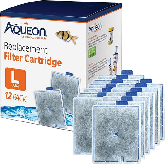 Aqueon Replacement Filter Cartridges Large - 12 pack