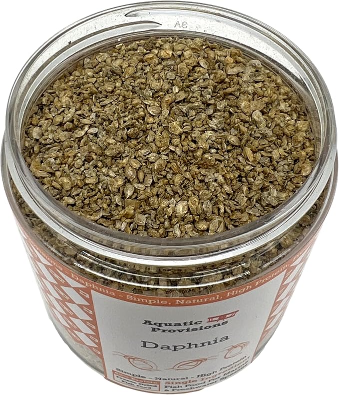 Aquatic Provisions Freeze Dried Daphnia 1 oz, Fish Food for Freshwater and Marine Aquarium Fish, Invertebrates, and Fry