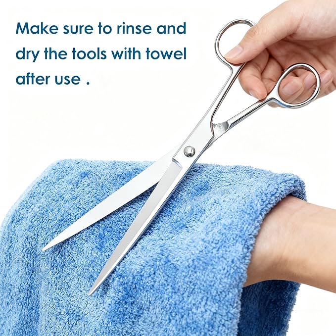 Carefree Fish 9IN1 Aquarium Cleaning Tools Long Handle Adjustable Length 20~36Inch Fish Tank Cleaner Kit Algae Scraper Scrubber Brushes Set Plant Scissor Long Tweezer