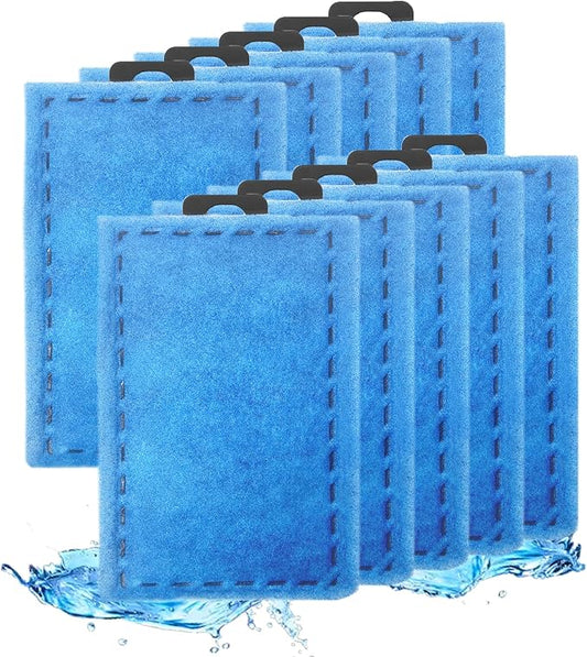 driamor 10 Pack Rite-Size E Filter Cartridges Compatible with Marineland Emperor PRO Power Filter 450 and Original Emperor Power Filters 280/400, Filter Cartridge Replacement for Aquarium System