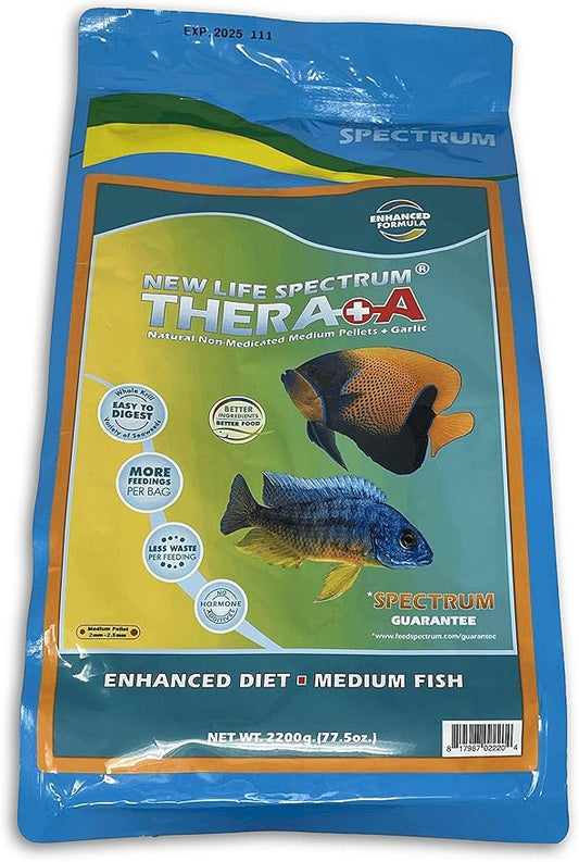 New Life Spectrum Thera+A Medium 2mm Pellet Bag for Fresh & Saltwater Fish, 2200g