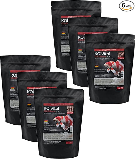 Koi Vital Color Extra Swim Fish Food (6 Pack 2.5lb)