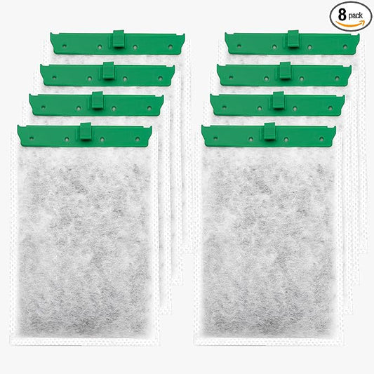 Aquarium 8 Pack Medium Filter Cartridges Compatible with Whisper Filters 10i IQ10 PF10 Power Filters