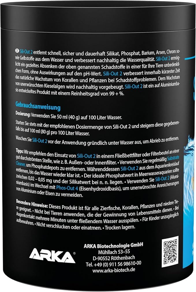 MICROBE-LIFT® - Sili-Out 2 | Silicate absorber for every saltwater & freshwater aquarium | fast & effective | removes silicate, phosphate, barium, arsenic, chromium & yellow substances | content: 720g