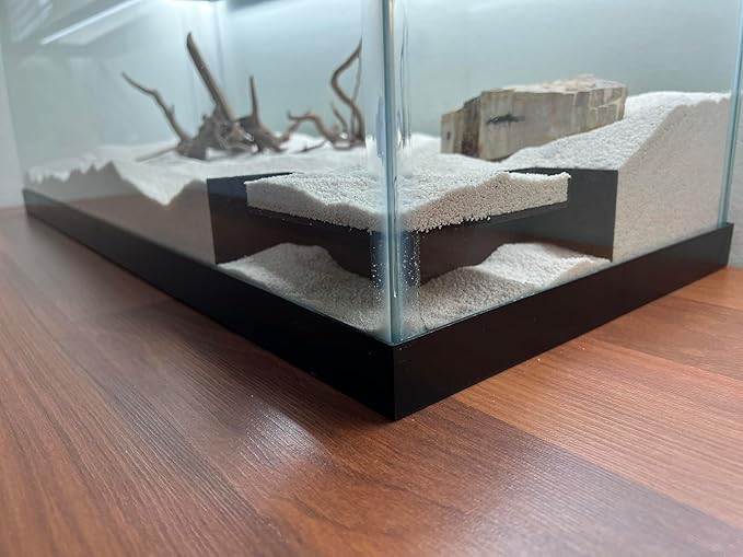 Aquarium Undergravel Fish Tunnel | Fish Hide | Fish Cave | Reptile Hide |Under Gravel Viewing Tunnel | Size 8.25"x 8.25" Corner Tunnel | Lifewithpets| Made in The USA