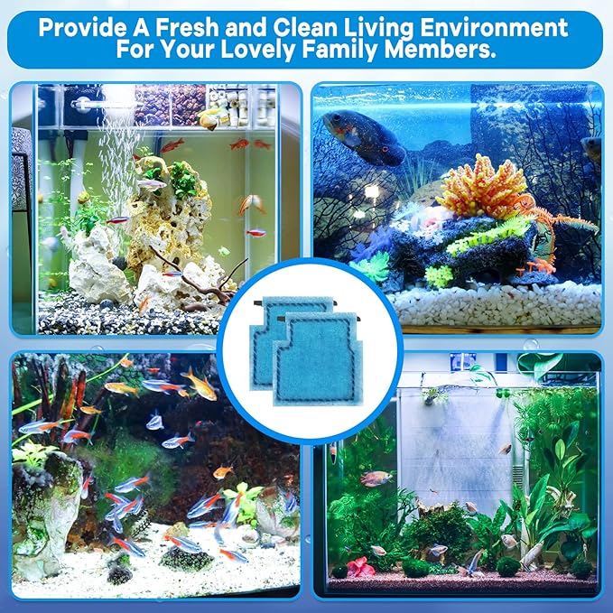 xbbwmrs 9 PCS Aquarium Filter Cartridge Compatiable with Aqua-Tech Filters (EZ-Change #1) Fish Tank Filter Cartridge Compatiable with Aqua-Tech 5-15 Power Filters