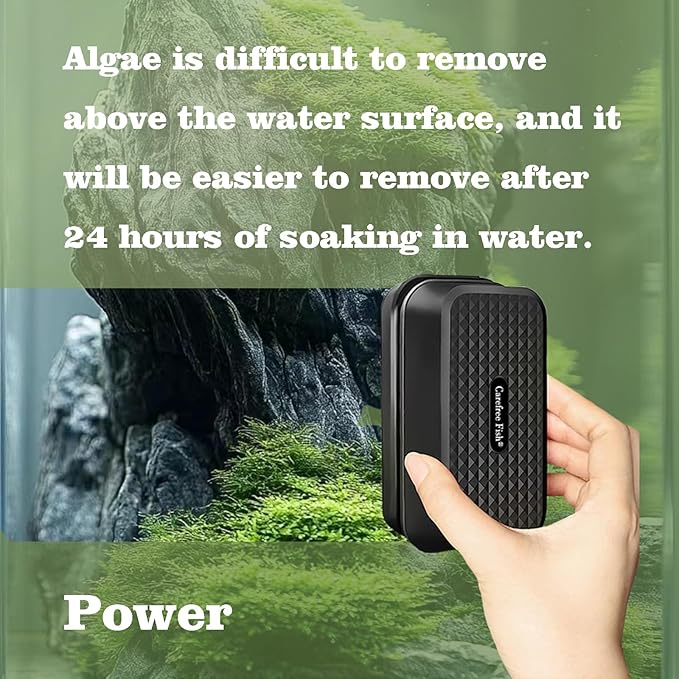 Carefree Fish Aquarium Small Magnetic Cleaner for Acrylic or Glass Fish Tank Magnet Brush Floating