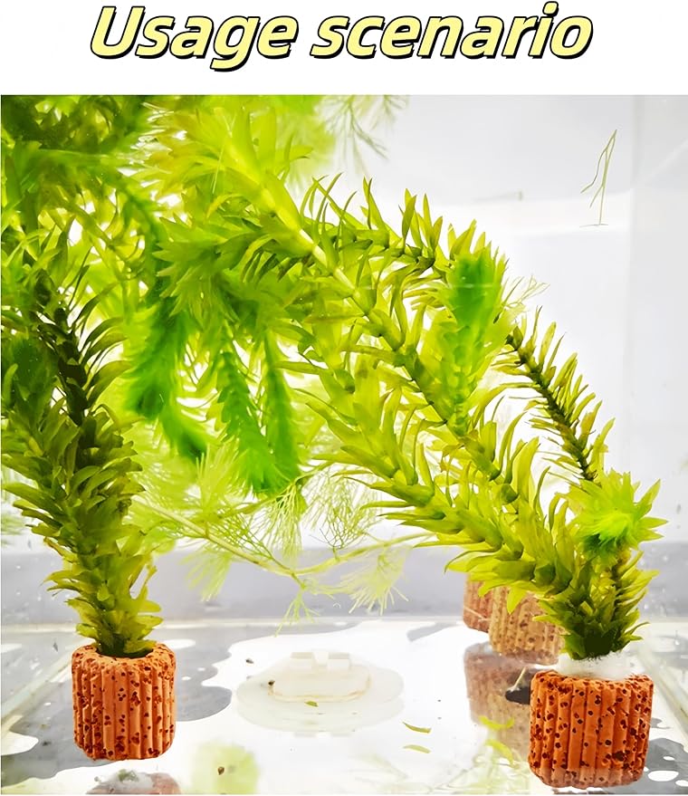 luvilly10 Pcs Aquatic Water Plant Fixed Rings, Plant Weights for Fish Tank，25mm Water Plants Cultivation Rings for Aquarium Landscaping/Fish Tank Accessories