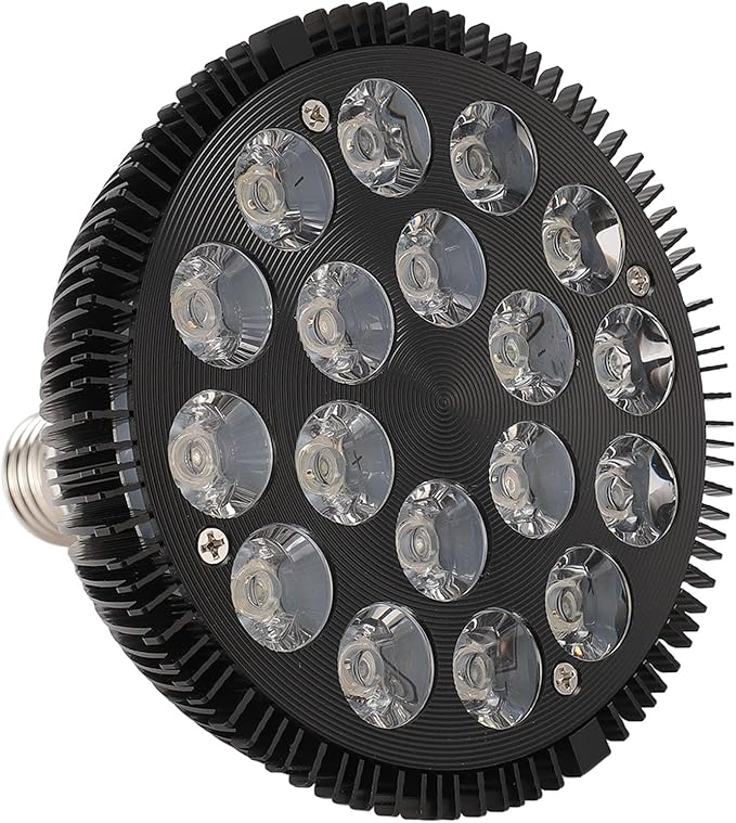 LED Aquarium Lights Bulb, 18W Saltwater Aquarium Light, Aquarium Plant Lights Fish Tank Bulb with 6 Band Full Spectrum, Fish Tank Light for Fresh Water Light Multi Color,