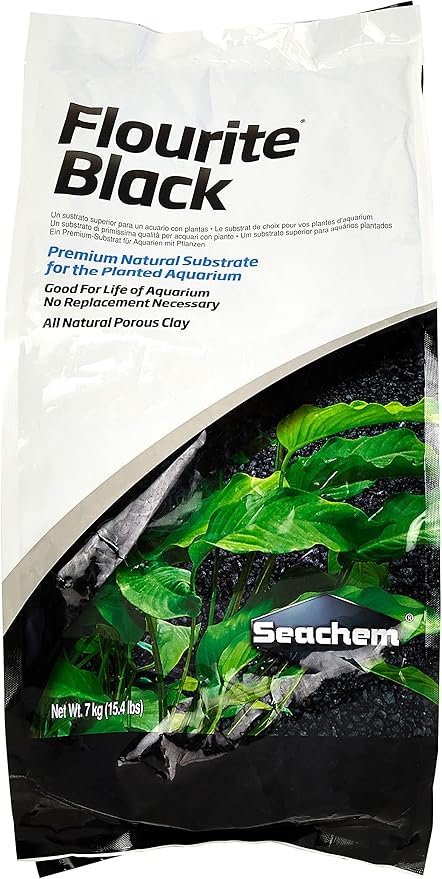 Seachem Flourite Black Clay Gravel Flourish Tabs Growth Supplement | Planted Aquarium Substrate and Plant Root Fertilizer