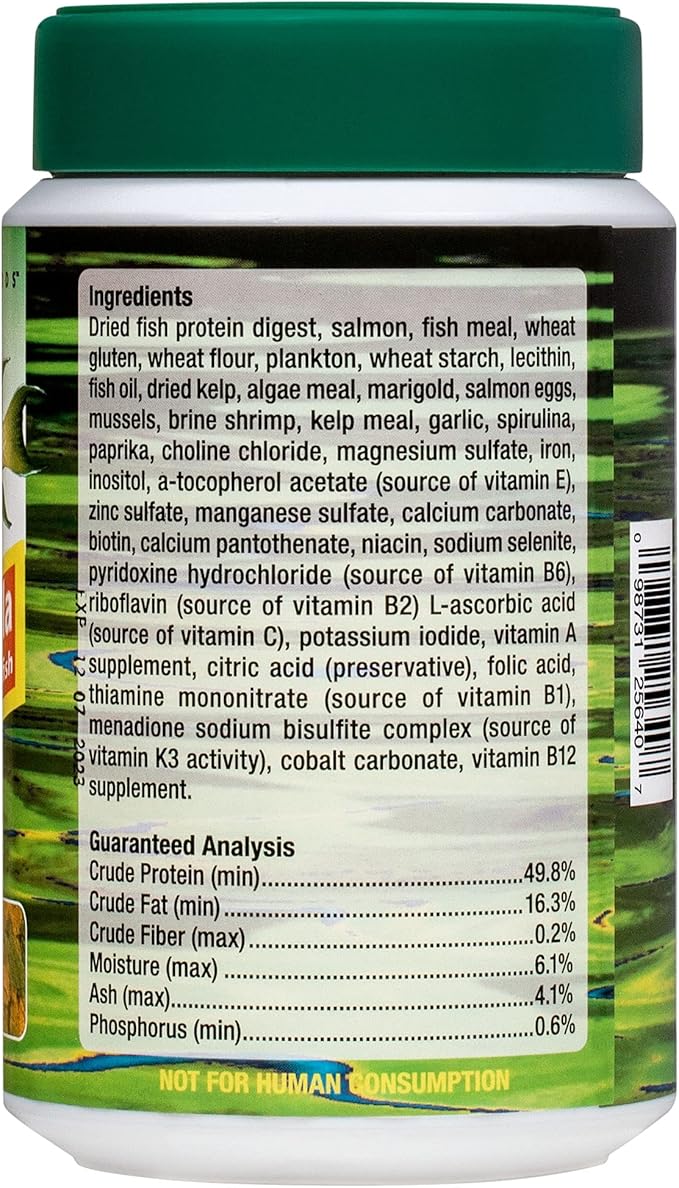 Ocean Nutrition Cichlid Vegi Formula Flake Fish Food - Natural Ingredient Fish Food Flakes for All Fish - Supports Health & Coloration, Does Not Cloud Water, Made in USA, 5.5 oz (154 g)