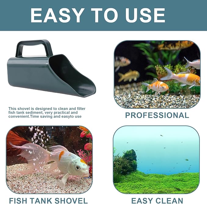 Peiiwdc Aquariums Gravel Scooper Sand Shovel Tool Gravel Sand Scooper Shovel FishTanks