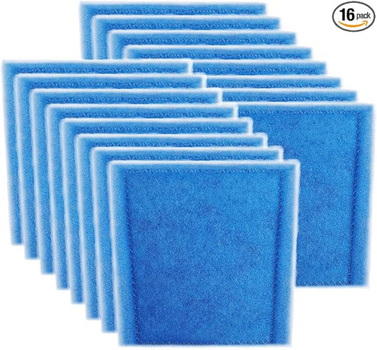 16 Pack Aquarium Filter Cartridges - Replacement Rite-Size C Compatible with Marineland Penguin PRO 275/375 & Original 200/350 Power Filters, Fish Tank Filter Replacement Cartridges