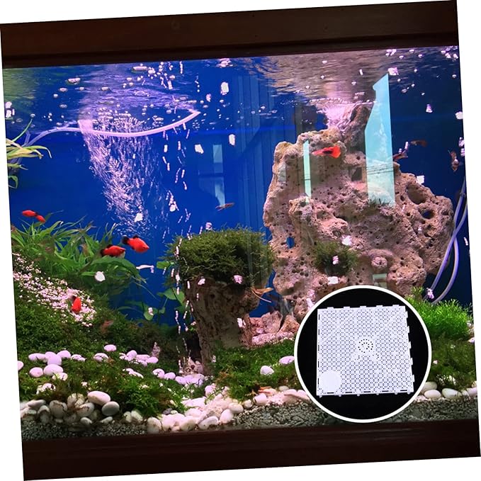 Happyyami 10pcs Aquarium Isolation Plates Sand Divider Board for Fish Tank for Enhanced Water Permeability Smooth Cutting Easy to Use