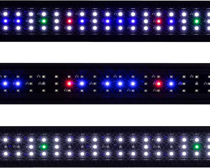 Vivio Full Spectrum LED Timer Adjustable Dimmer Aquarium Fish Tank Light Freshwater 12 20 24 30 36 48 (30" - 36")