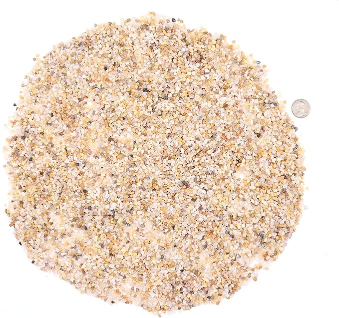 Coarse Sand. Golden Color. 1/8 Inch 10 lbs. for Potting Soil, Succulents, Pots, Plants, Gardening, Indoor, Crafting, Vase Fillers, Landscaping (X-Mini, COARSE Sand - Golden, 10)