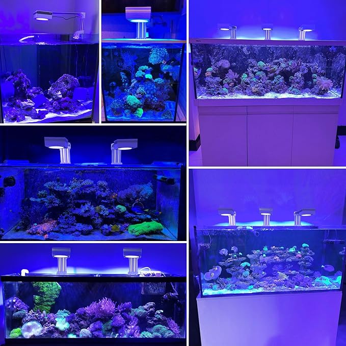 PopBloom RL90 iOS/Android App Control Saltwater Reef Aquarium Light 72 inch Aquarium LED WiFi Lights LED Coral Reef Lighting for 180-220cm Tank