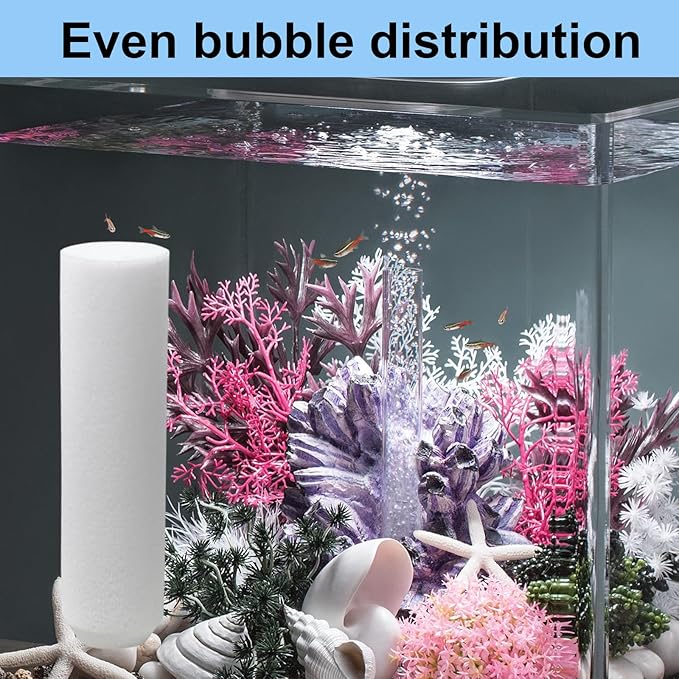 8-Pack Airstone Replacement for BiOrb Aquarium - Compatible with Classic, Halo, Tube, Life - Air Stone & Bubble Stone Diffuser