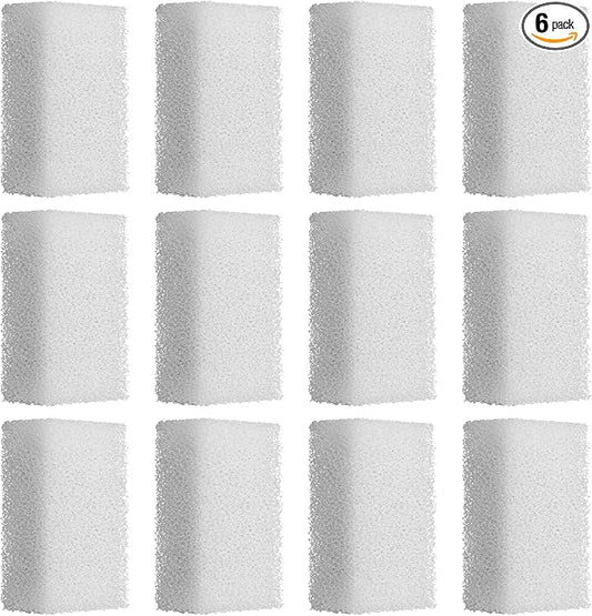 Threlaco 6 Pack Foam Filter Insert Compatible with Aquaclear 30 Aquarium Filter Replacement Media for Filtering and Keeping Aquariums Clear