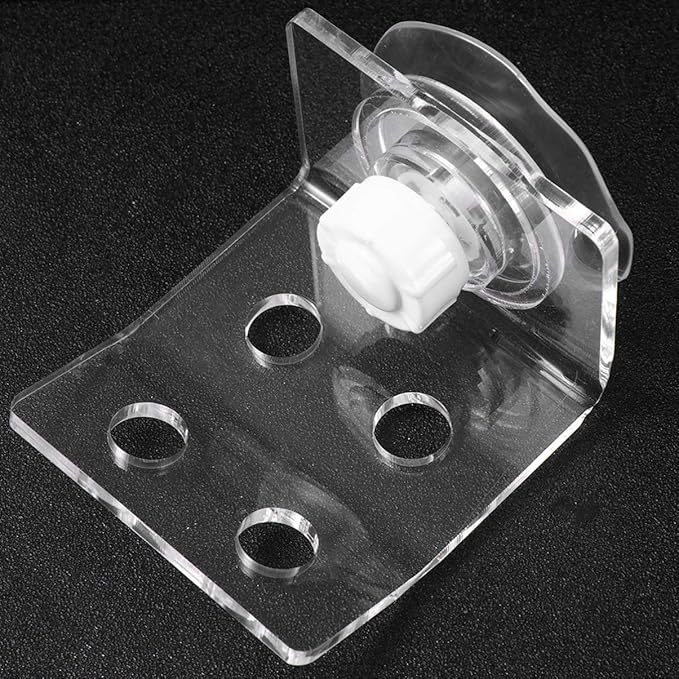 POPETPOP Frag Rack Coral Holder Acrylic Aquarium Fish Tank Glass - Small Reef Frag Rack 4 Hole Cover Clip Support Holder